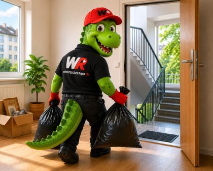 WR-Dino hilft bei Wohnungsräumung und Entsorgung in Horgen 
